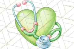 Farm Animal Nurse Clipart PNG | Nursing Sublimation Product Image 11