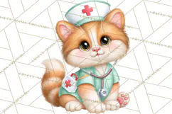 Farm Animal Nurse Clipart PNG | Nursing Sublimation Product Image 2