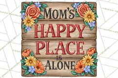 Mom Png | Mama Quotes | Rustic Floral Wood Signs PNG Product Image 4