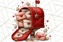 Valentine PNG Clipart | Valentines Day Characters Product Image 4