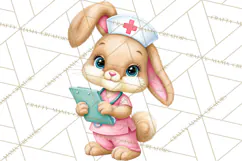 Farm Animal Nurse Clipart PNG | Nursing Sublimation Product Image 4