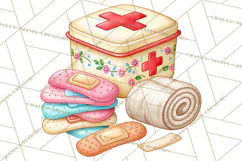 Farm Animal Nurse Clipart PNG | Nursing Sublimation Product Image 5