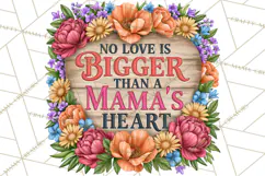Mom Png | Mama Quotes | Rustic Floral Wood Signs PNG Product Image 6