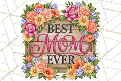 Mom Png | Mama Quotes | Rustic Floral Wood Signs PNG Product Image 8