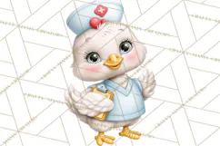 Farm Animal Nurse Clipart PNG | Nursing Sublimation Product Image 9