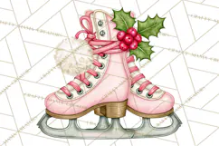 Vintage Pinkmas Props Clipart PNG Retro Ornament Graphic Product Image 11
