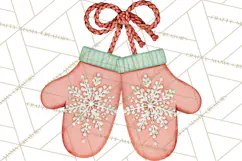 Vintage Pinkmas Props Clipart PNG Retro Ornament Graphic Product Image 2