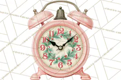 Vintage Pinkmas Props Clipart PNG Retro Ornament Graphic Product Image 3