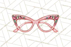 Vintage Pinkmas Props Clipart PNG Retro Ornament Graphic Product Image 4