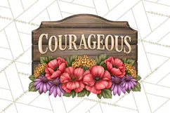 Beautiful Blooms Inspirational Floral PNG Clipart Product Image 3