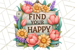 Beautiful Blooms Inspirational Floral PNG Clipart Product Image 4