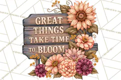 Beautiful Blooms Inspirational Floral PNG Clipart Product Image 5