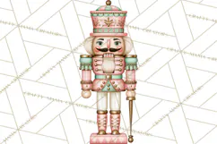 Vintage Pinkmas Clipart PNG Retro Pink Santa Characters Product Image 8