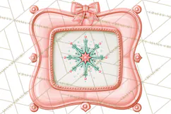 Vintage Pinkmas Props Clipart PNG Retro Ornament Graphic Product Image 9