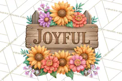 Beautiful Blooms Inspirational Floral PNG Clipart Product Image 8