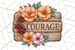 Beautiful Blooms Inspirational Floral PNG Clipart Product Image 2