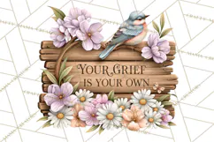 Floral Hope and Healing Inspirational Sympathy Quotes Product Image 4