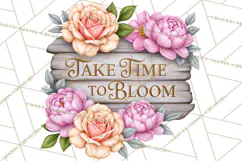 Beautiful Blooms Inspirational Floral PNG Clipart Product Image 4