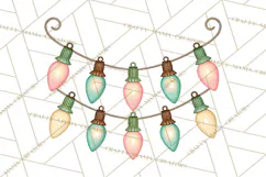 Vintage Pinkmas Props Clipart PNG Retro Ornament Graphic Product Image 8