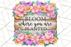 Beautiful Blooms Inspirational Floral PNG Clipart Product Image 5