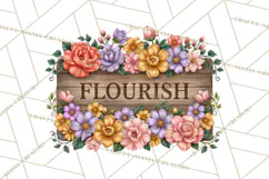 Beautiful Blooms Inspirational Floral PNG Clipart Product Image 7