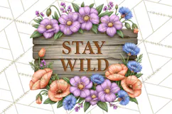 Beautiful Blooms Inspirational Floral PNG Clipart Product Image 3