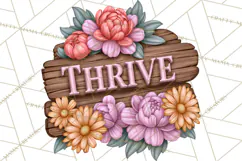 Beautiful Blooms Inspirational Floral PNG Clipart Product Image 5