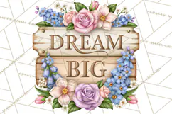 Beautiful Blooms Inspirational Floral PNG Clipart Product Image 7