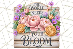 Beautiful Blooms Inspirational Floral PNG Clipart Product Image 9