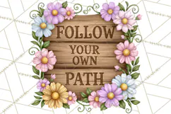 Beautiful Blooms Inspirational Floral PNG Clipart Product Image 5