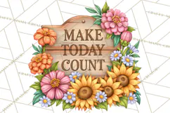 Beautiful Blooms Inspirational Floral PNG Clipart Product Image 4