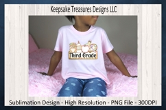 Back to School, Hand Drawn School Supplies, T-Shirt Png Product Image 2