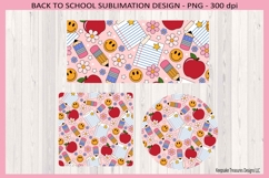 Back To School Classroom Notes Retro Mug Wrap &amp; Coasters Product Image 3