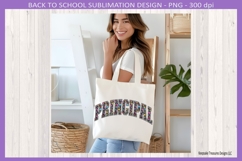 Composition Book Principal Png Retro School Shirt Design Product Image 3