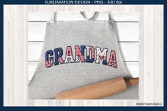 Patriotic Patchwork Names Grandma, 4th of July Sublimation Product Image 3