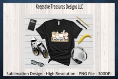 Kindergarten Back To School Sublimation T-Shirt Png Design Product Image 2