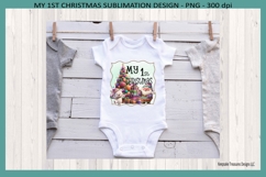 Baby First Christmas Sublimation Png, First Christmas Santa Product Image 2
