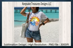 Enjoying The Flip Flop Life Sublimation PNG, Tropical Sunset Product Image 2