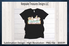 Teacher Back to School, Hand Drawn School Supplies, T-Shirt Product Image 4