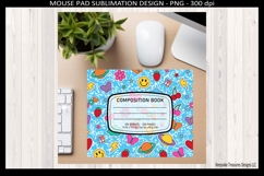 Teacher Blue Retro Sticker Mouse Pad &amp; Coasters Png File Product Image 3