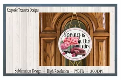 Spring Is In The Air| Vintage Truck Wreath|Sublmation PNG Product Image 2