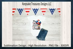 My 1st Fourth Of July, Teddy Bear, Baby Sublimation PNG Product Image 3