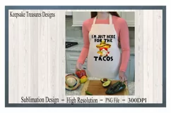 I'm Just Here For The Tacos|Fiesta Gnome|Sublimation PNG Product Image 2