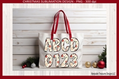 Star Doodle Christmas Letters, Sublimation Alpha Png Product Image 2