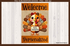 Welcome Happy Thanksgiving Garden Flag Sublimation Png Product Image 3