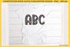 Retro Composition Book Alpha, Sublimation Png Design Product Image 2