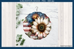 Sunflower Wind Spinner Sublimation Template Png Printable Product Image 4
