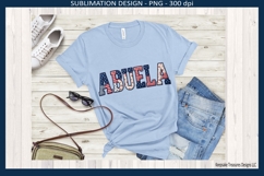 Patriotic Patchwork Names Abuela, 4th of July Sublimation Product Image 1