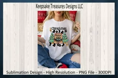 Christmas Music Junkie, Retro Sublimation PNG Printable Product Image 5