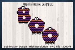 Halloween Cute Monster Alphabet, Sublimation Png Design Product Image 3